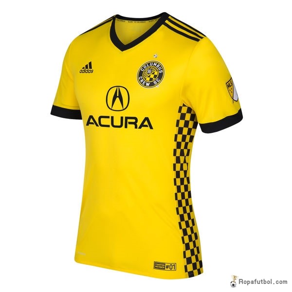 Camiseta Columbus Crew Replica Primera Ropa 2017/18 Amarillo